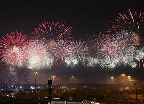 汉源县焰火晚会